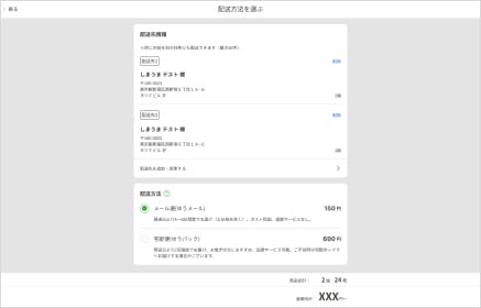 注文手続きの操作イメージ